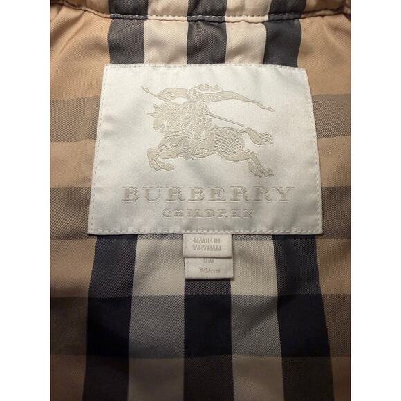 Burberry quilted toddler jacket baby blue size 9m - Picture 4 of 6